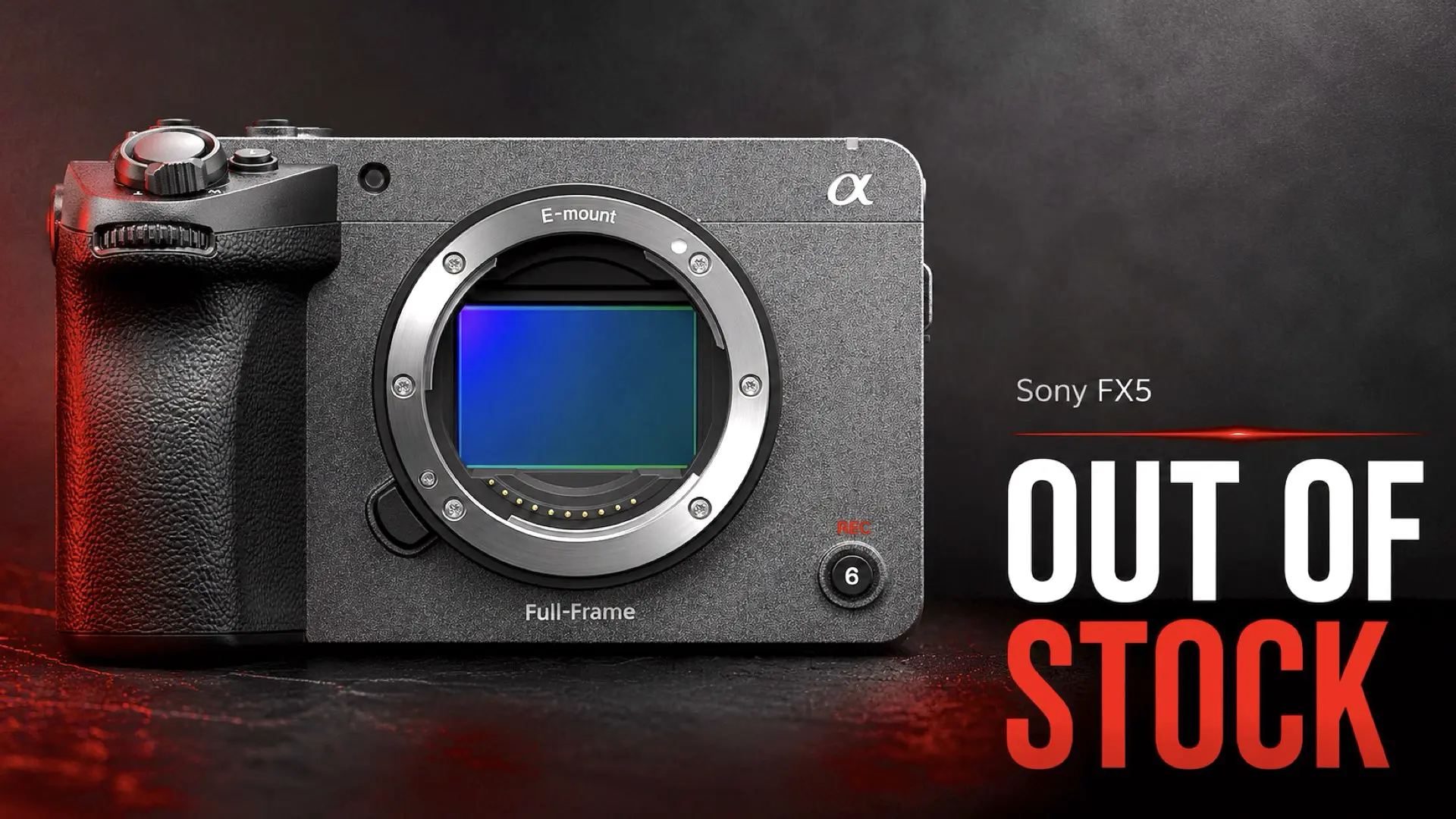 Sony FX5 Hits Amazon, Already Listed as 'Temporarily Out of Stock'