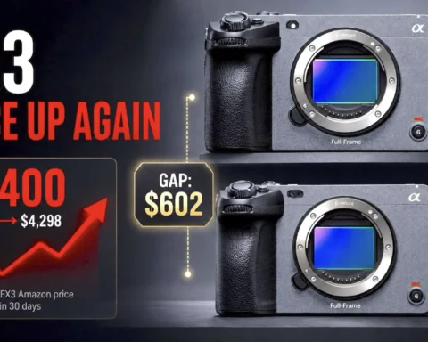 Sony FX5 Launch Pushes the FX3 Back to Its Highest Amazon Price