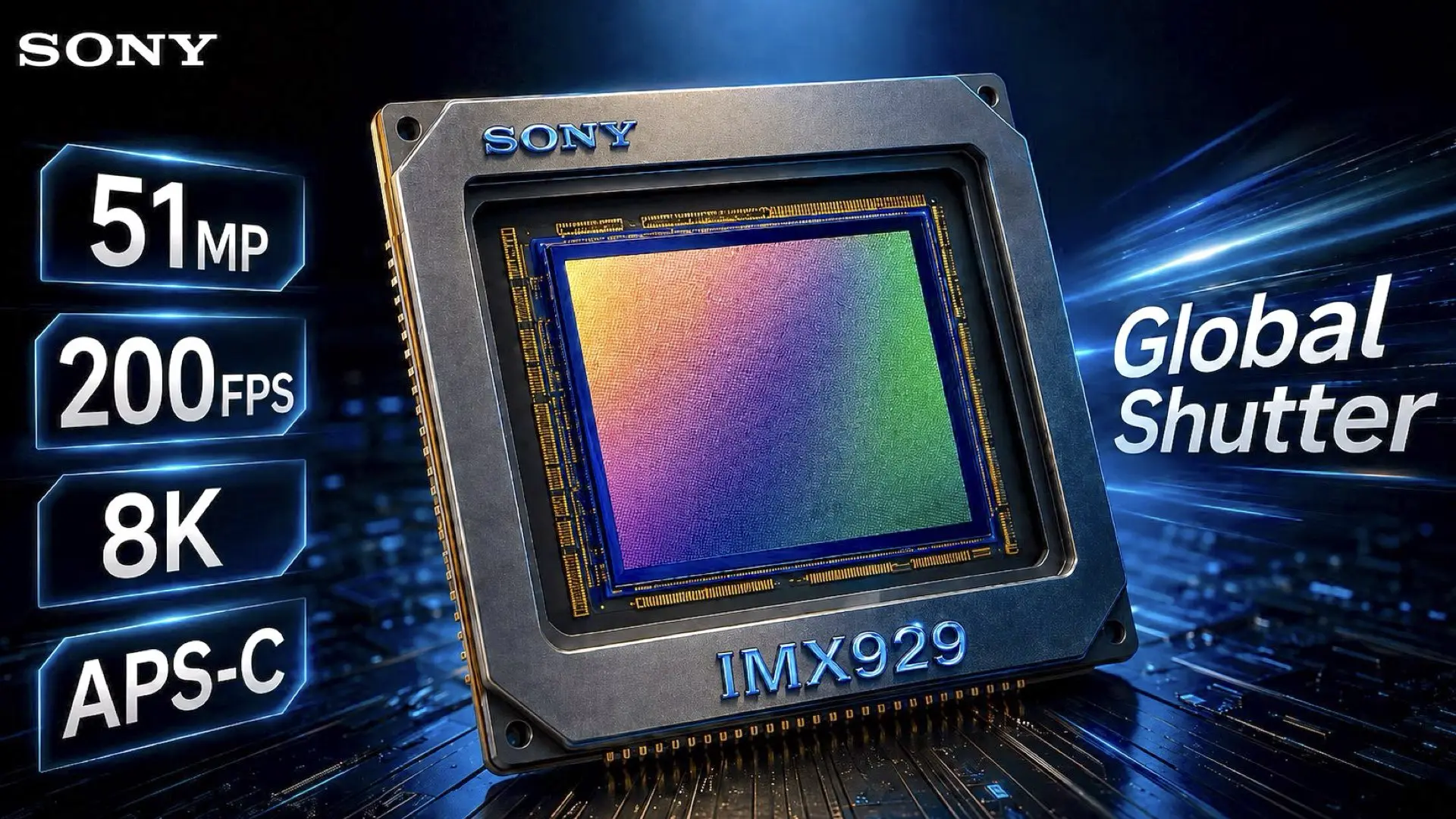 Sony Starts Shipping Samples of Its 50MP, APS-C, 8K, 200FPS, Global Shutter Sensor