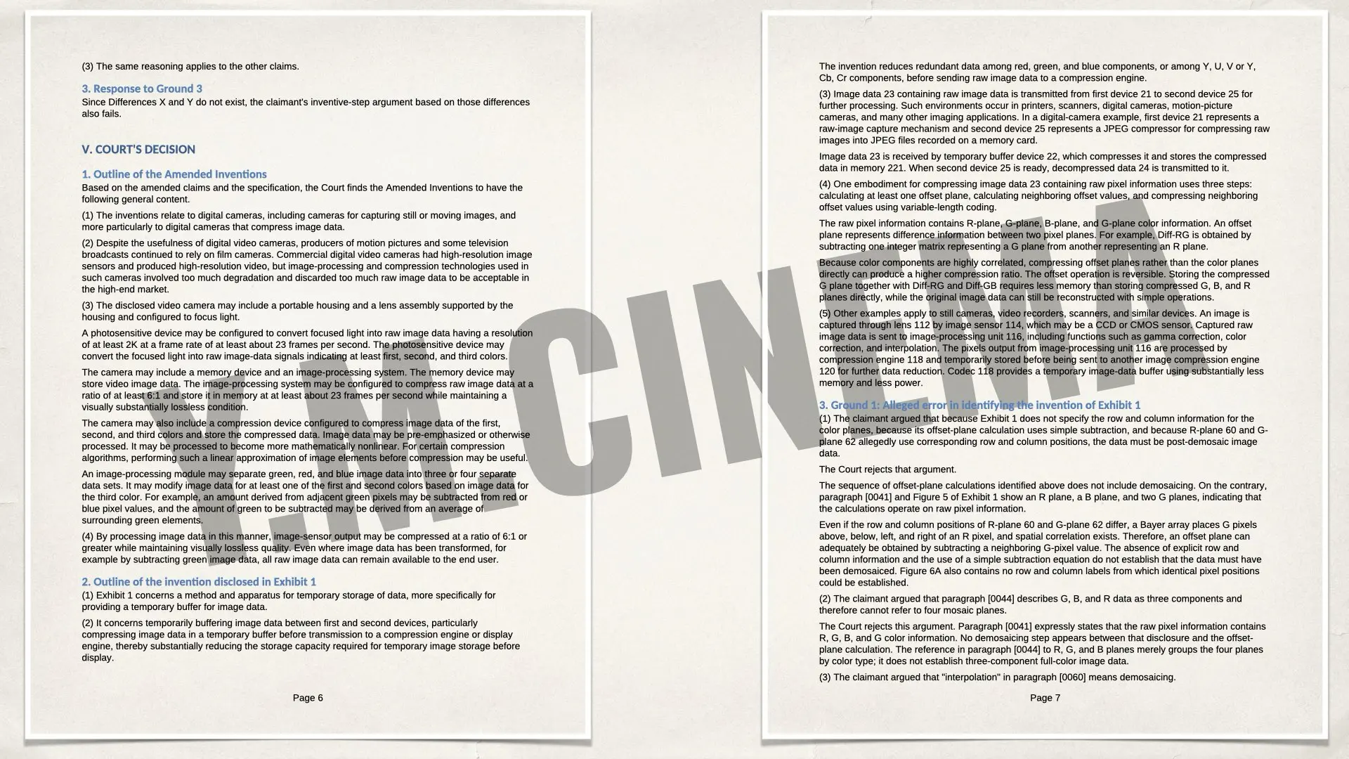 Unofficial English translation of the June 30, 2026 judgment by Japan’s Intellectual Property High Court upholding the invalidation of key claims in RED’s Japanese compressed RAW video patent.