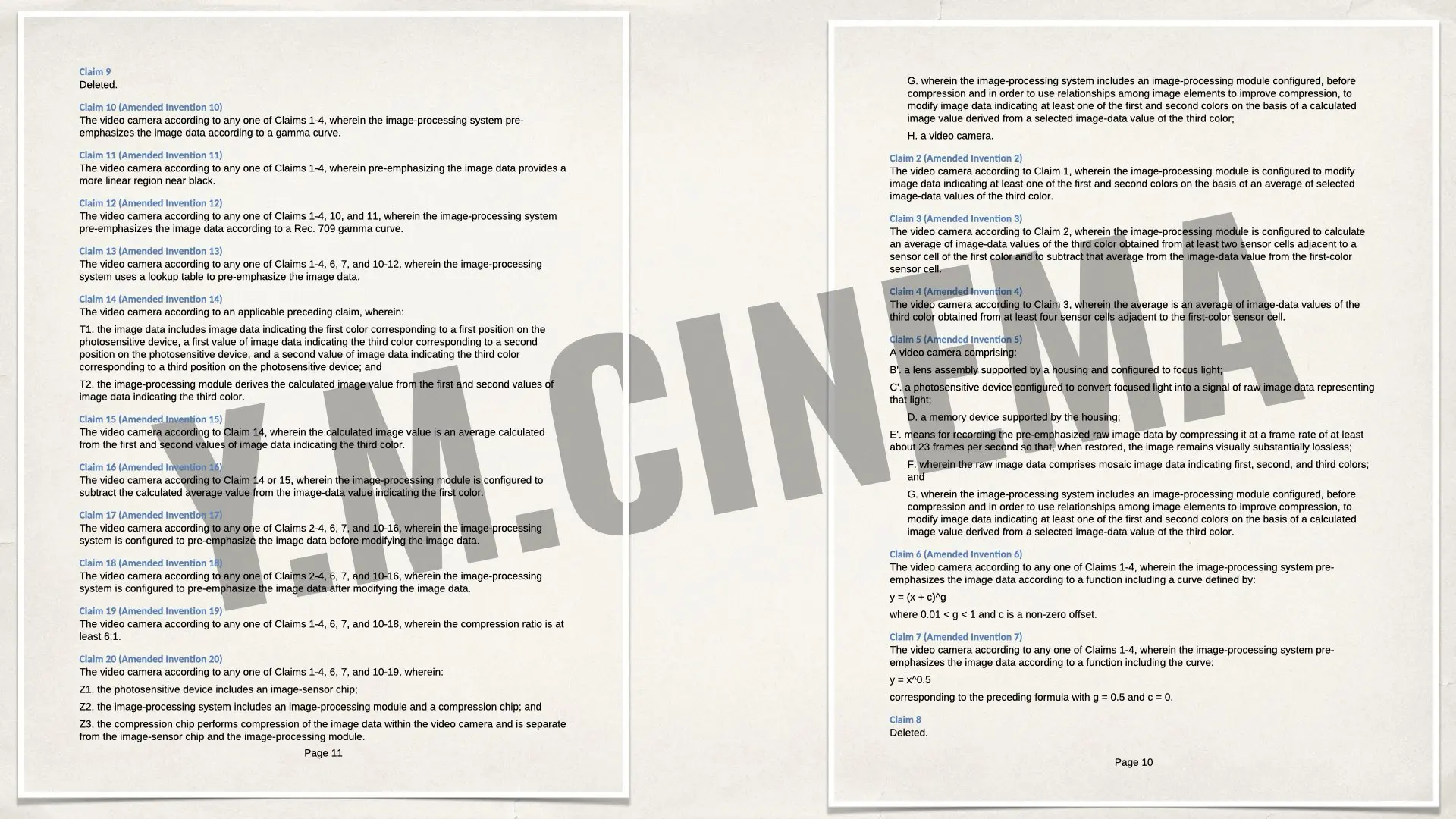 Unofficial English translation of the June 30, 2026 judgment by Japan’s Intellectual Property High Court upholding the invalidation of key claims in RED’s Japanese compressed RAW video patent.