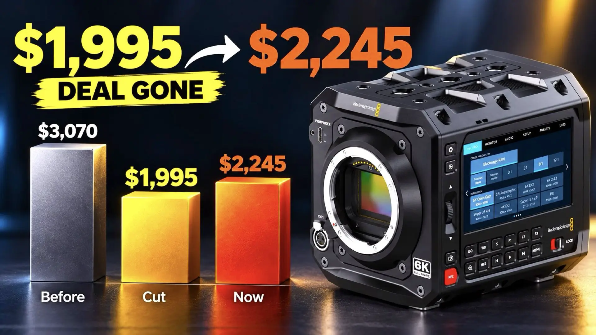 The $1,995 Blackmagic PYXIS 6K Deal Is Already Gone