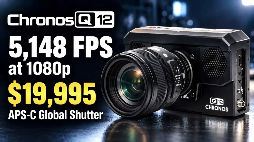 Chronos Q12 APS-C Global Shutter Camera Announced: 5,148 FPS at 1080p for $19,995