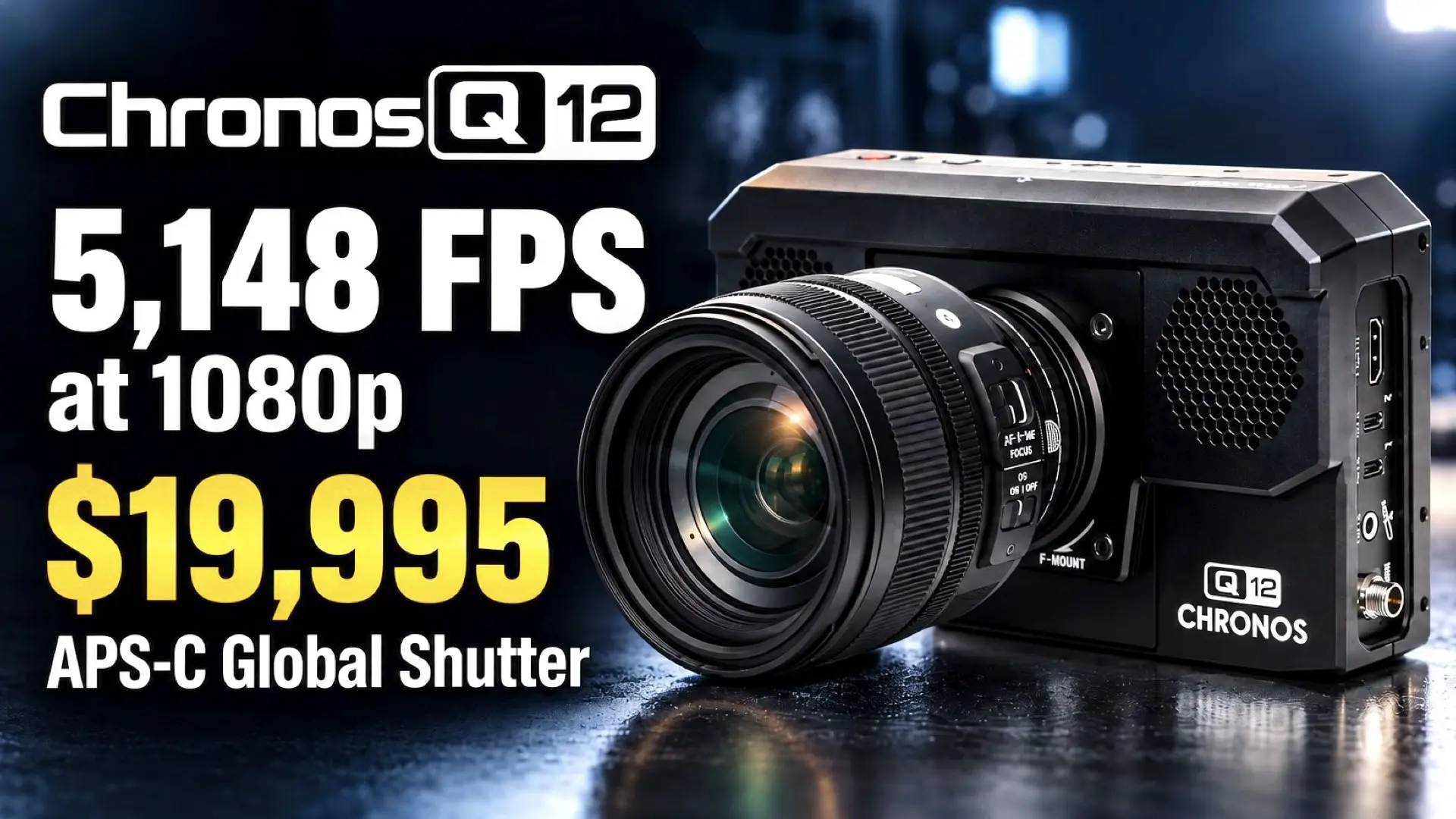 Chronos Q12 APS-C Global Shutter Camera Announced: 5,148 FPS at 1080p for $19,995