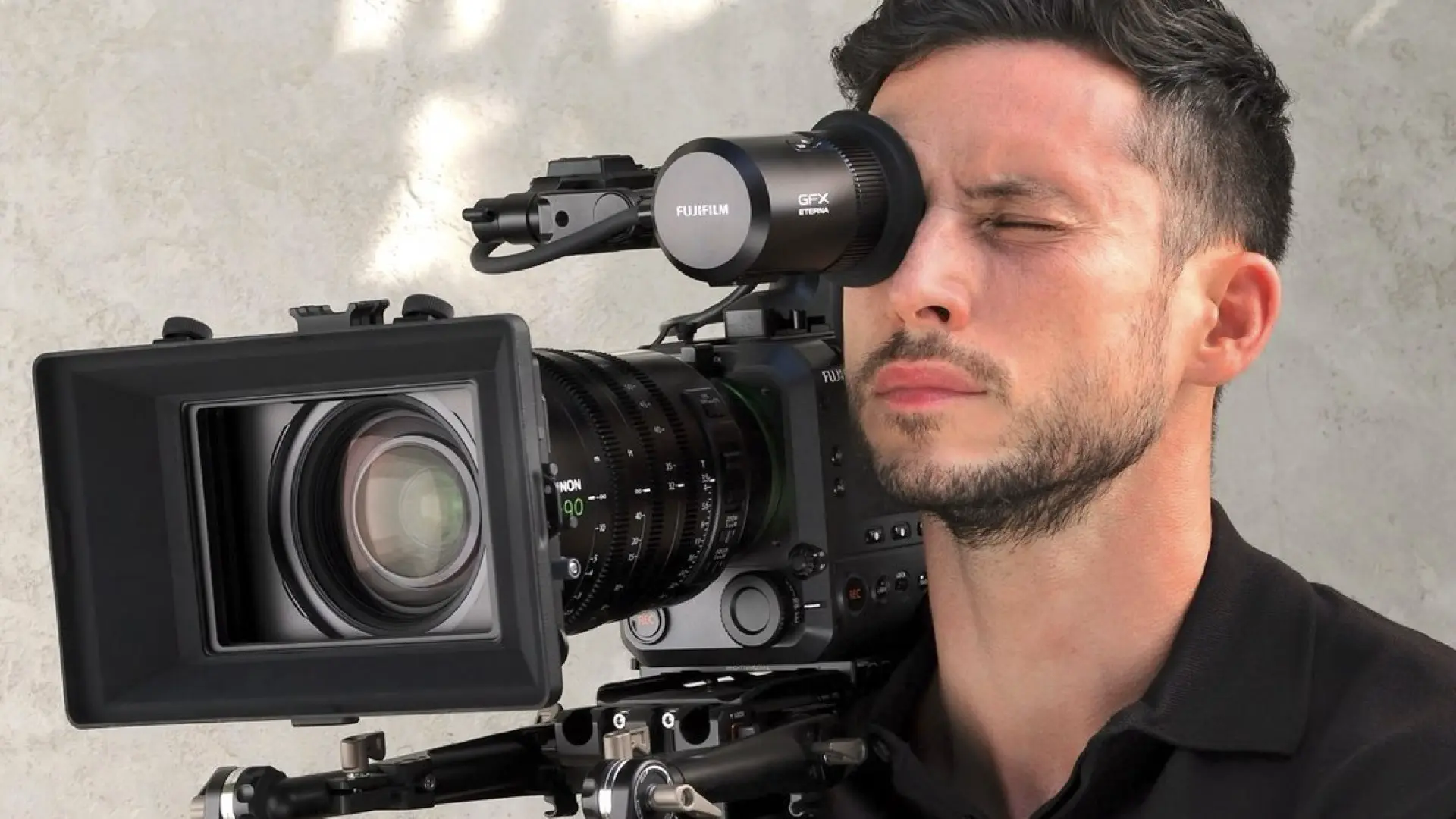 Fujifilm VF-GFXC2 Electronic Viewfinder on the GFX ETERNA 55