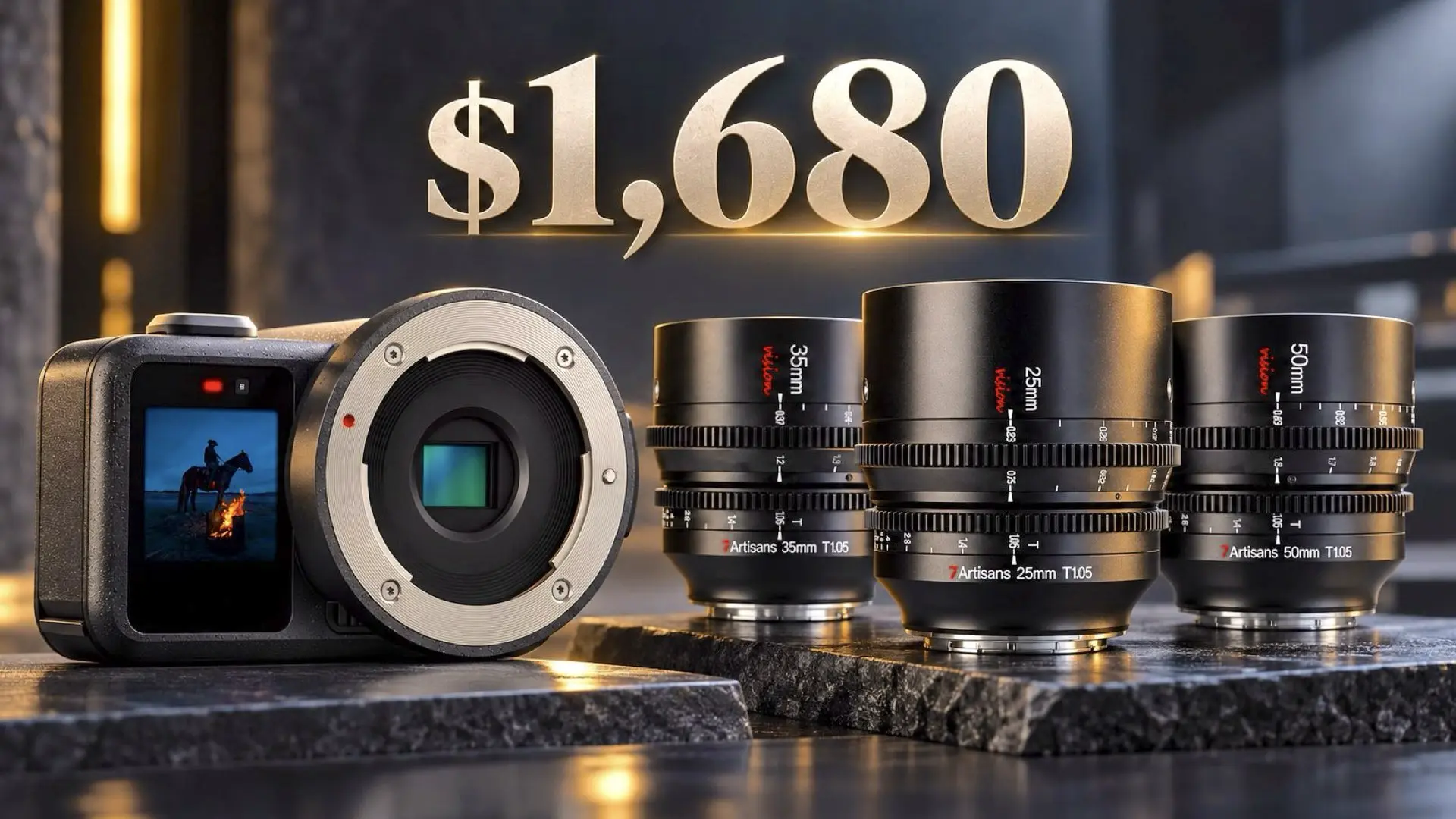 GoPro MISSION 1 PRO ILS Hits Amazon With 7Artisans T1.05 MFT Cinema Lens Bundle