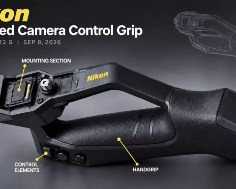 Nikon new patent: Camera Accessory. A rendered mockup