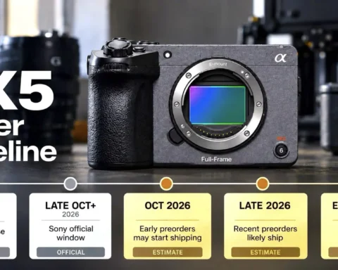 Sony FX5- When Will Buyers Actually Get the Camera?