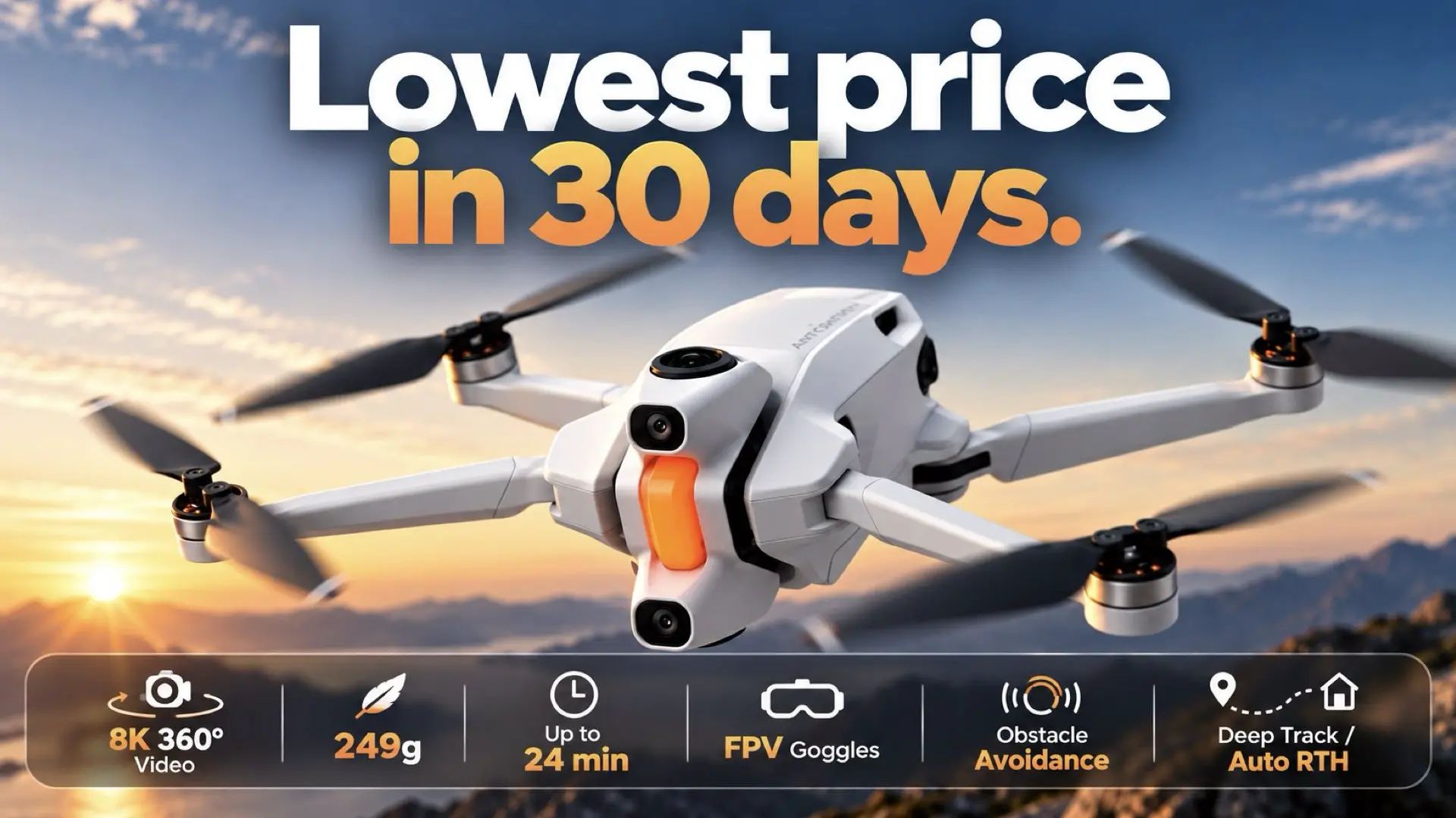 The Antigravity A1 8K 360 FPV Drone Drops to $1,199, Its Lowest Price in 30 Days