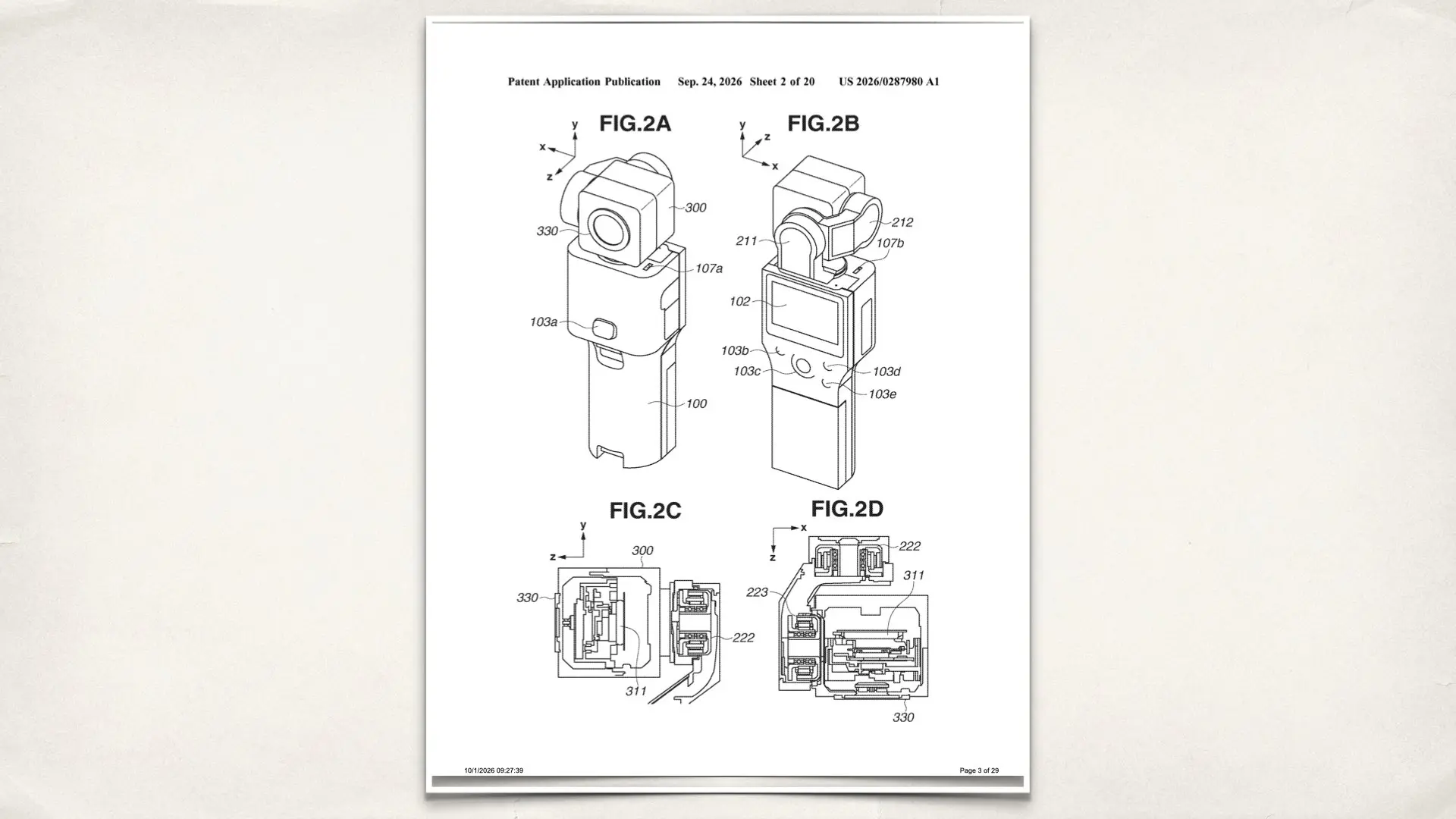 Canon U.S. patent application, US 2026/0287980 A1