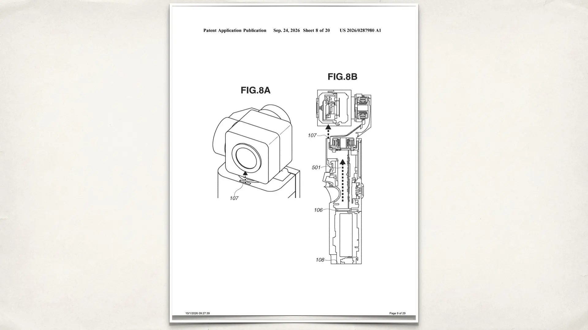 Canon U.S. patent application, US 2026/0287980 A1