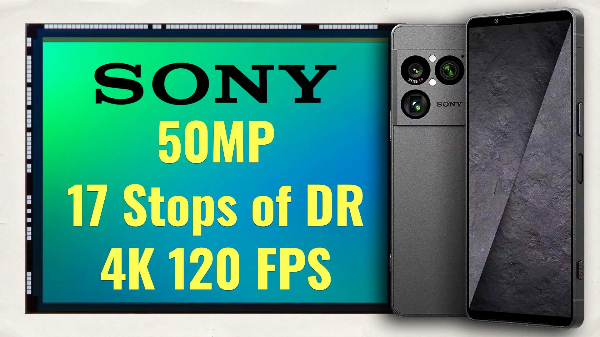 Sony Announces a 50MP Sensor With Up to 17 Stops of Dynamic Range and 4K 120 FPS
