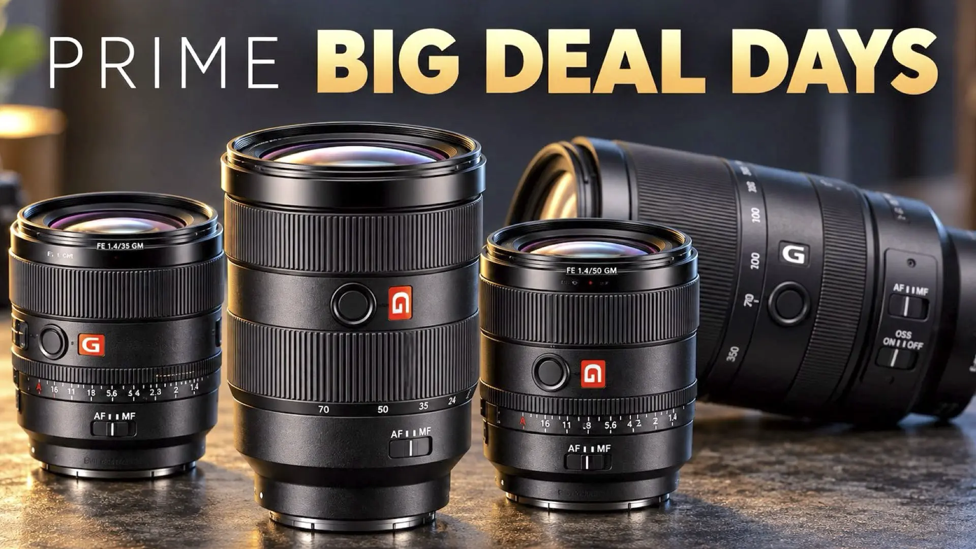 Sony Cuts Prices on G and G Master Lenses for Amazon's Prime Big Deal Days